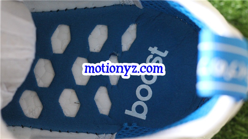 Real Boost Adidas NMD R1 White Blue Glow